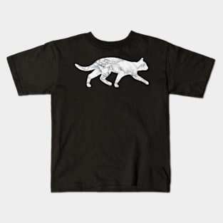 Marble Cat Kids T-Shirt